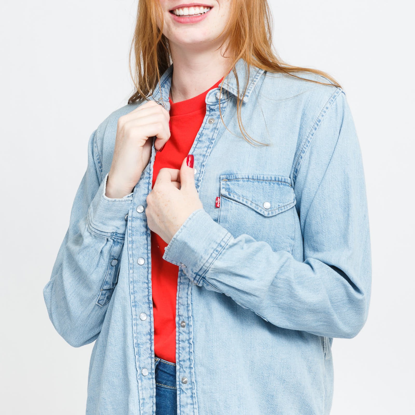 Hemden Levi's® Essential Western Shirt Blue