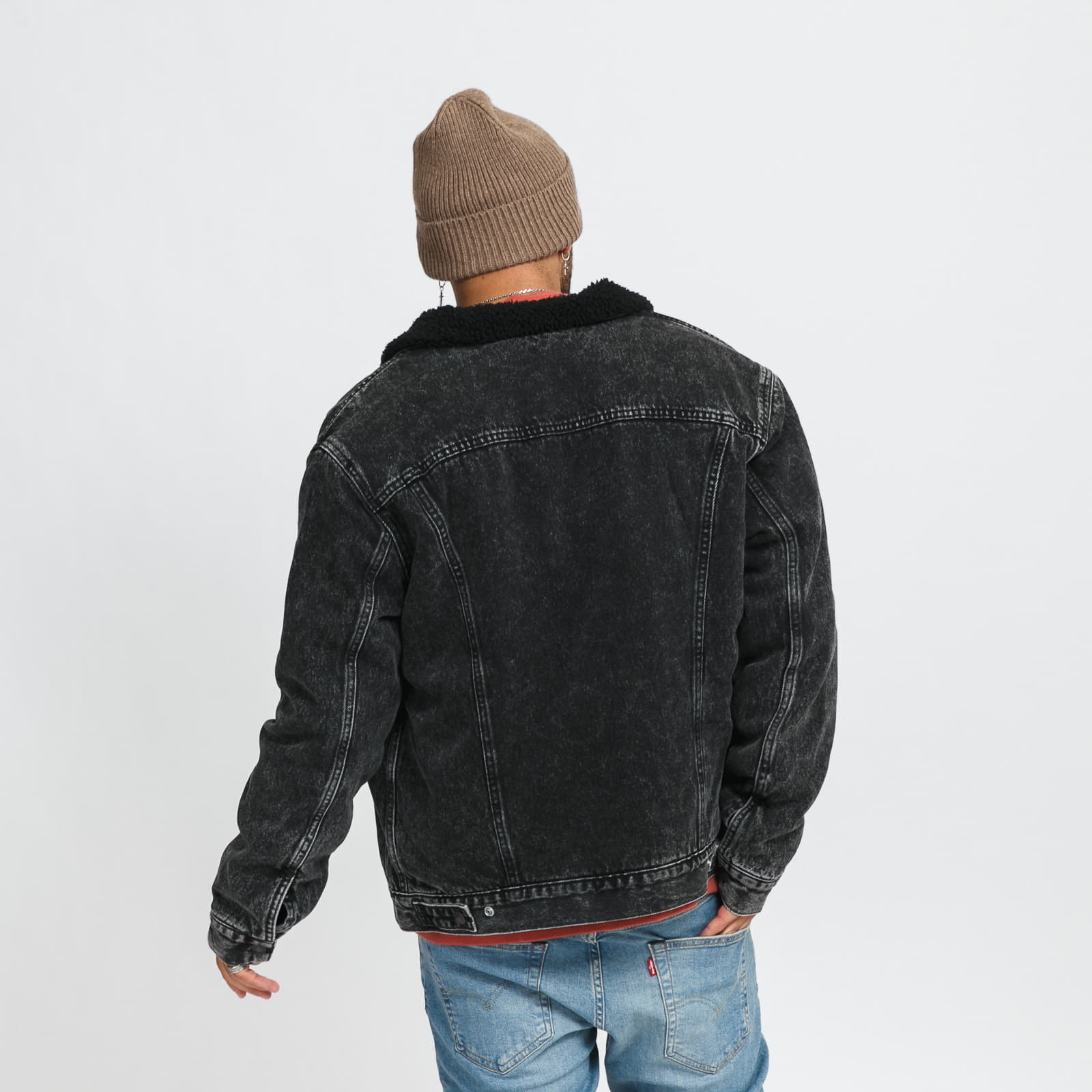 Giacche Levi's® Type 3 Sherpa Trucker Jacket Black