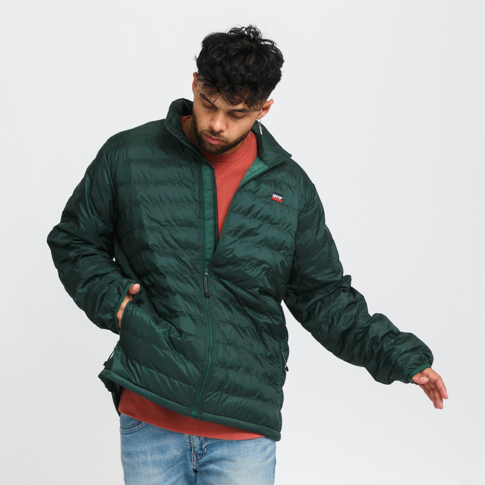 Jacken Levi's® M Presidio Packable Olive