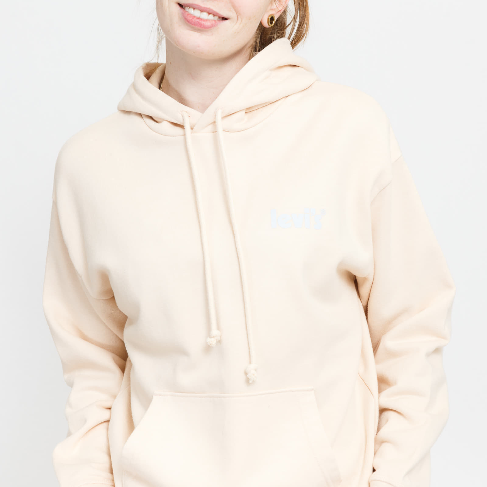 Bluzy Levi's® Graphic Standard Hoodie Cream