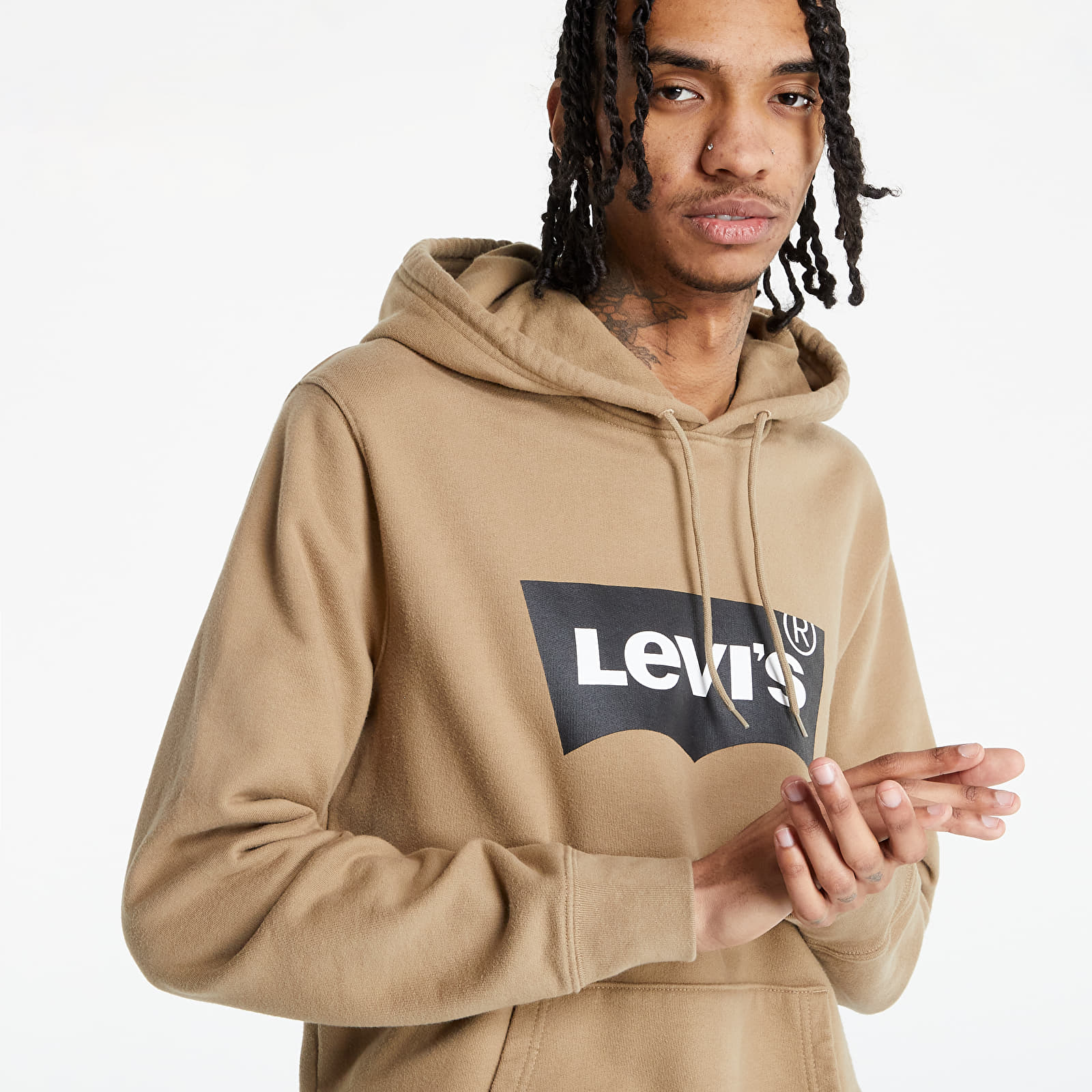 Levis beige hoodie deals