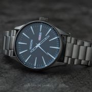 Watches Nixon Sentry SS Gunmetal Blue Crystal Footshop