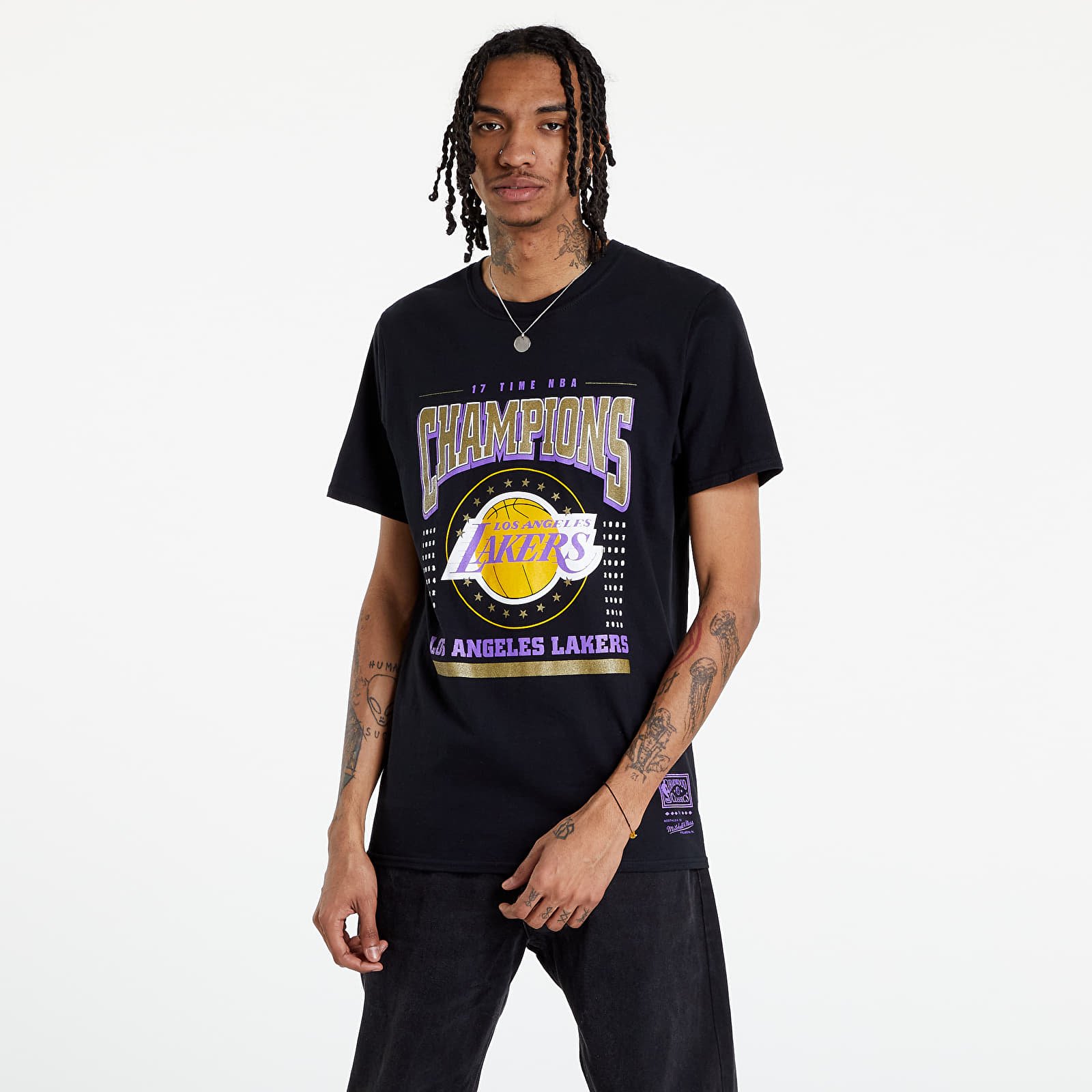 Camisetas Mitchell & Ness Champions Lakers Tee Black