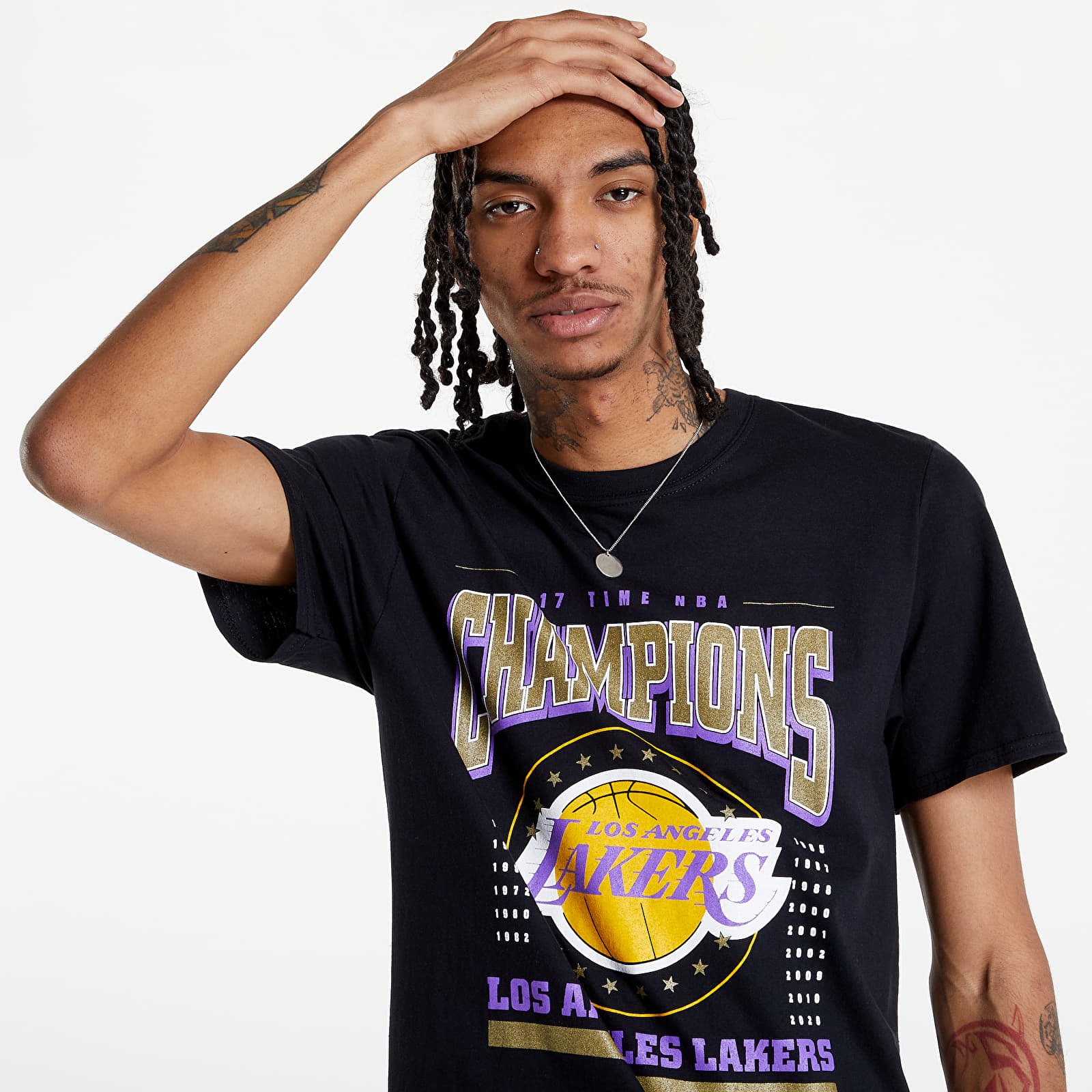 Camisetas Mitchell & Ness Champions Lakers Tee Black