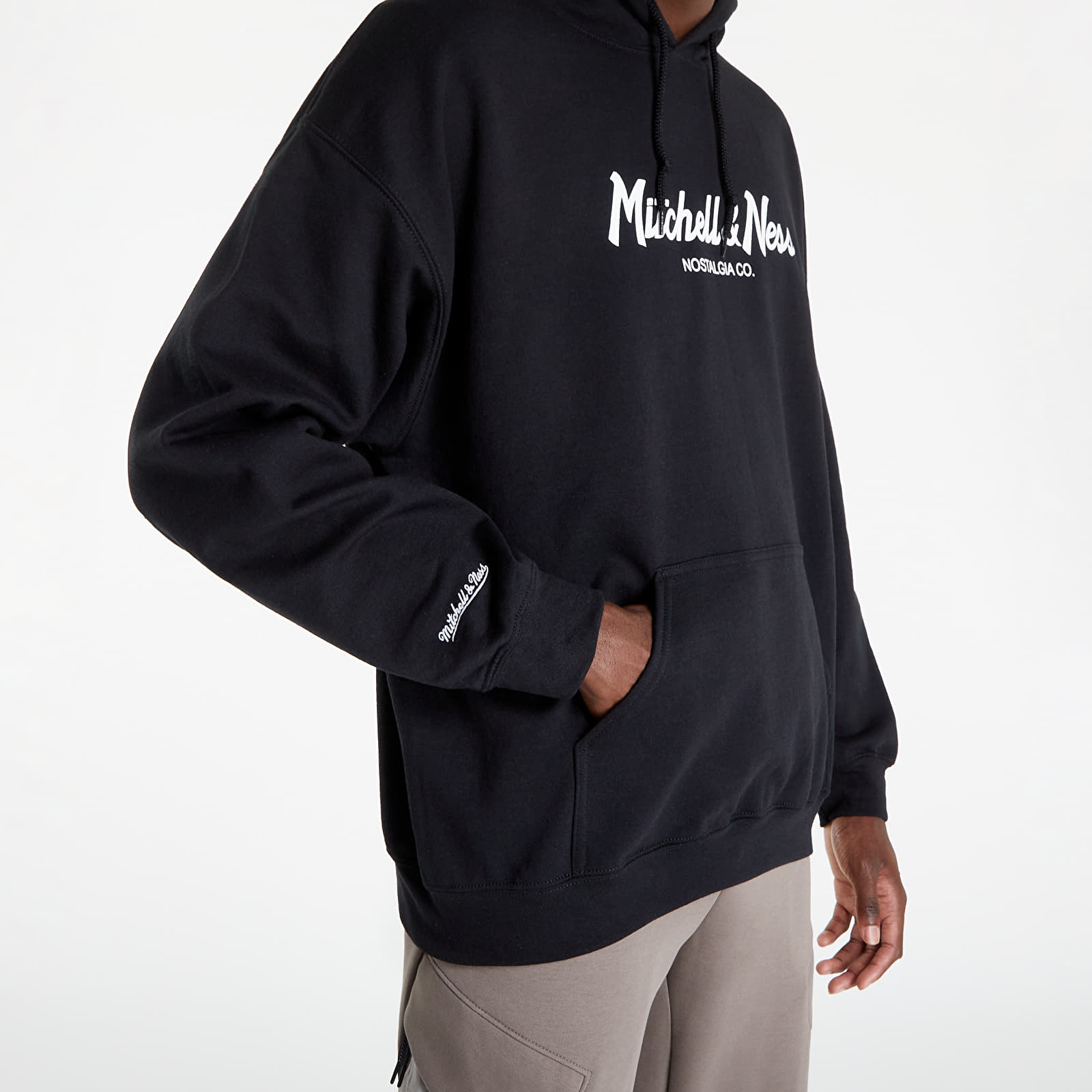 Sudaderas Mitchell & Ness Pinscript Hoody Black
