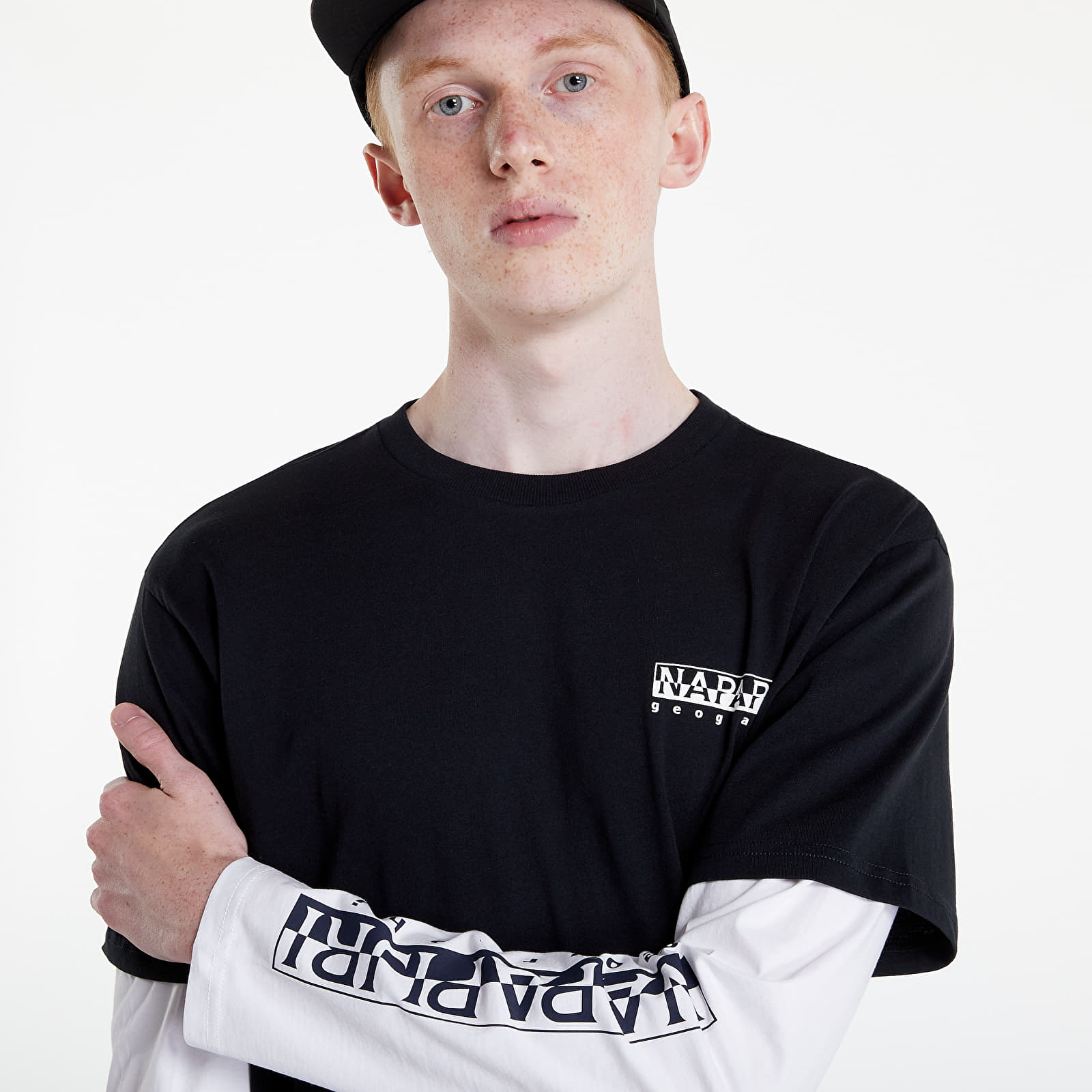 Тениски NAPAPIJRI Logo Tee Black Stone Washed No Length