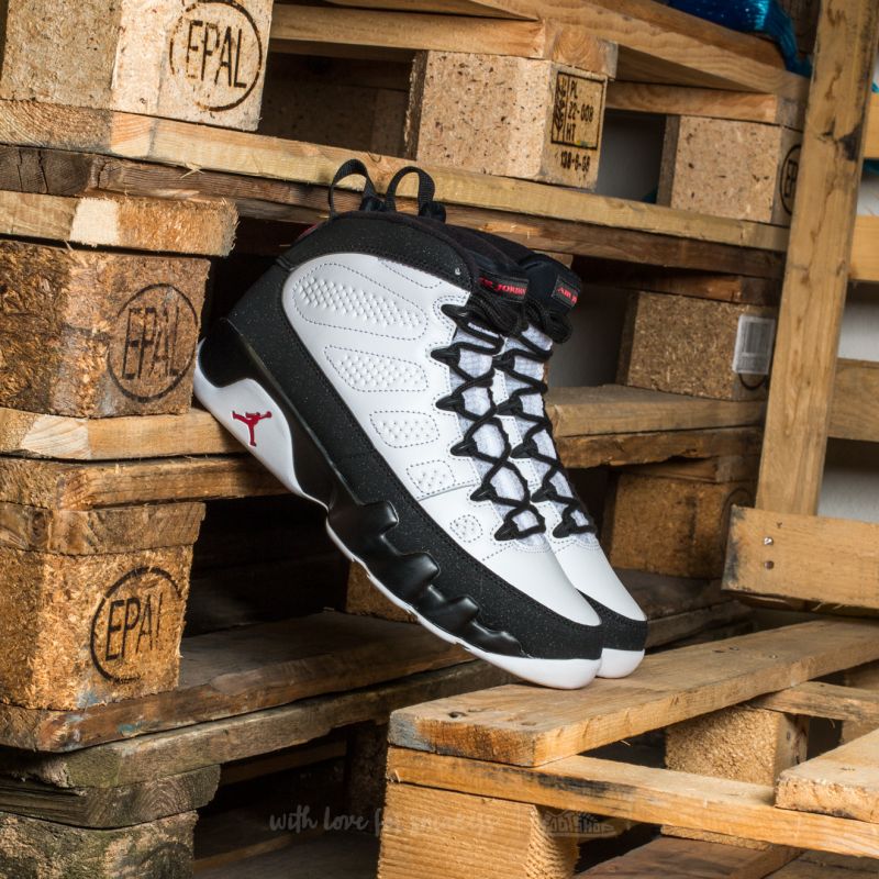 Air Jordan 9 Retro (GS) White/ True Red-Black | Footshop