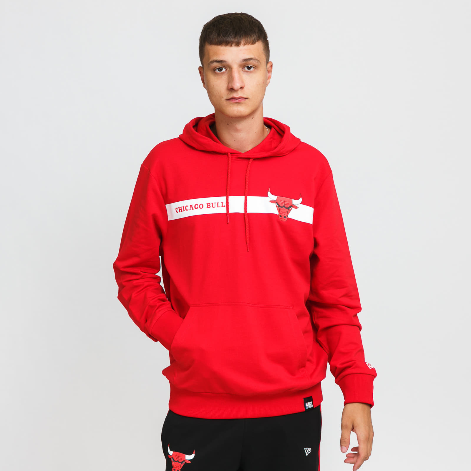 New Era NBA Team Logo PO Hoody Bulls Red