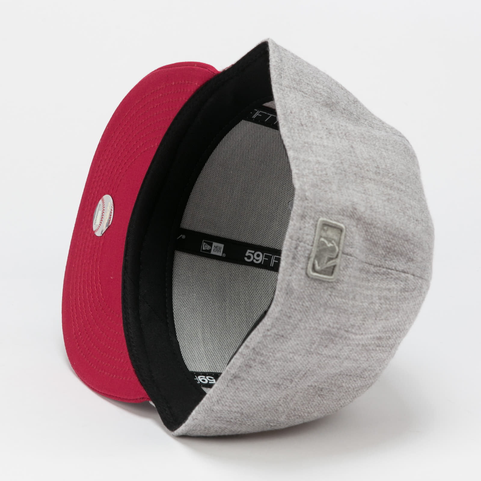 Hætter New Era 59Fifty MLB Heather Contrast LA Melange Gray/ Dark Pink