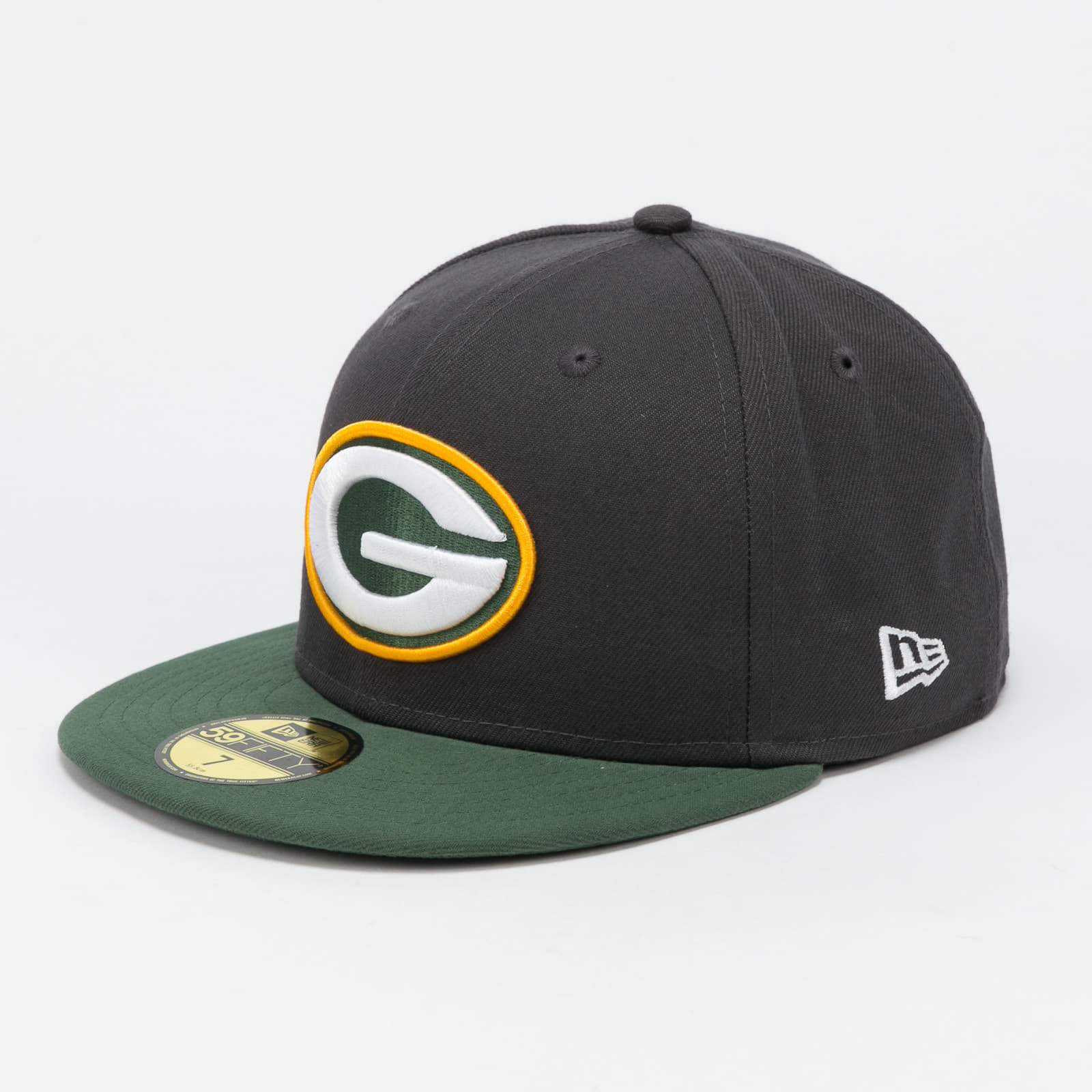 Kepsar New Era 59Fifty NFL OTC Green Bay Packers Dark Gray/ Green