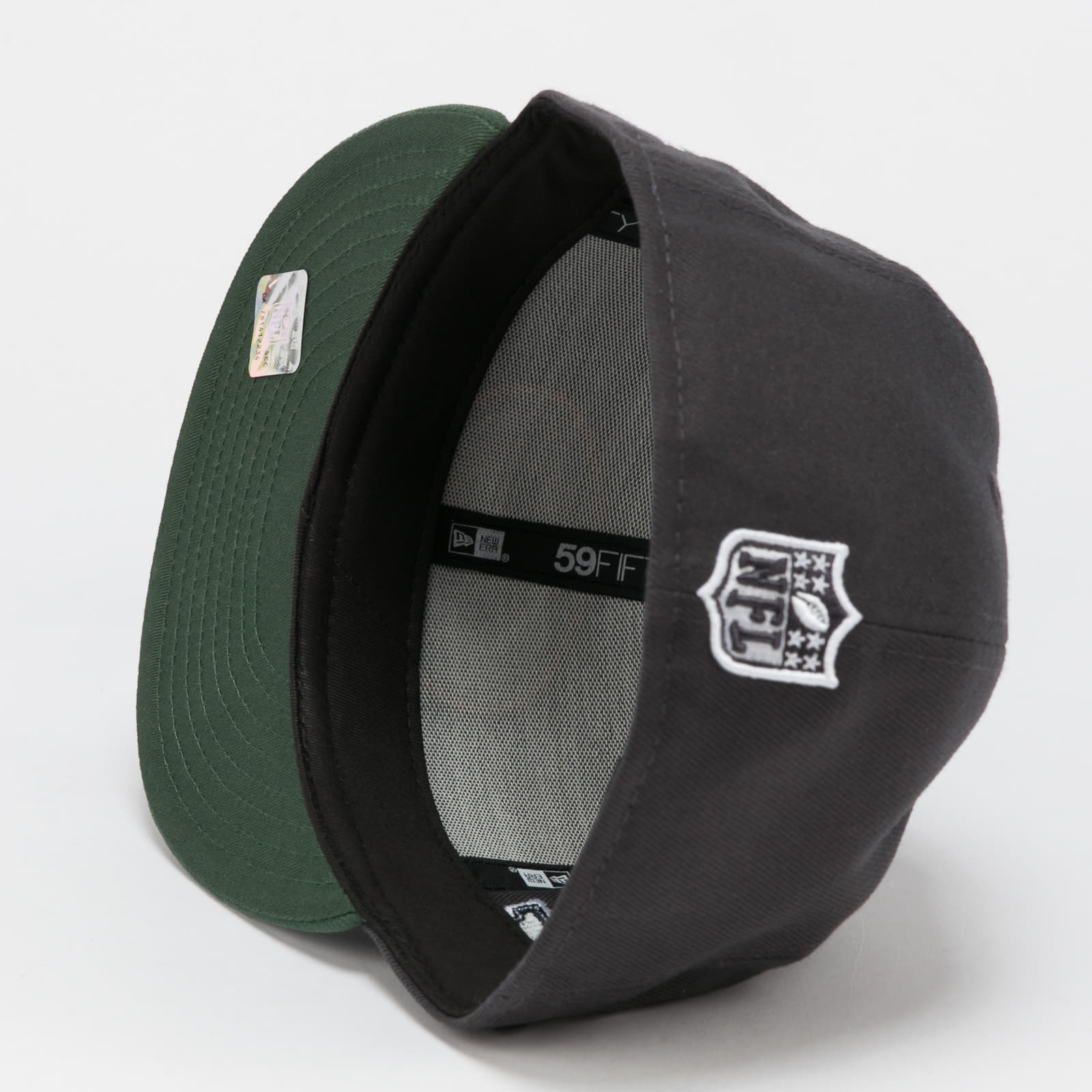 Kepsar New Era 59Fifty NFL OTC Green Bay Packers Dark Gray/ Green