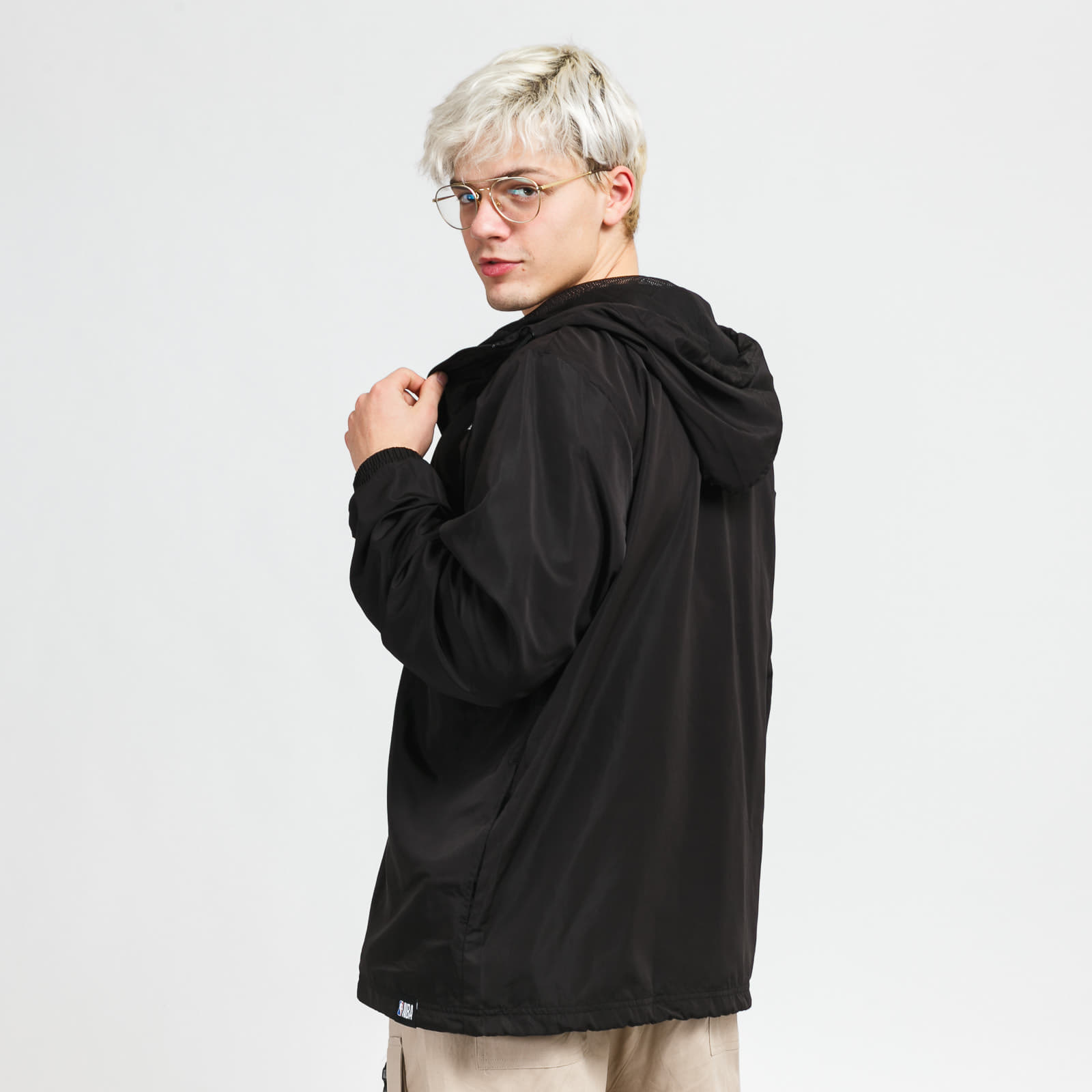 Coach Jackets New Era NBA Seasonal Infill Print Windbreaker LA Lakers Black