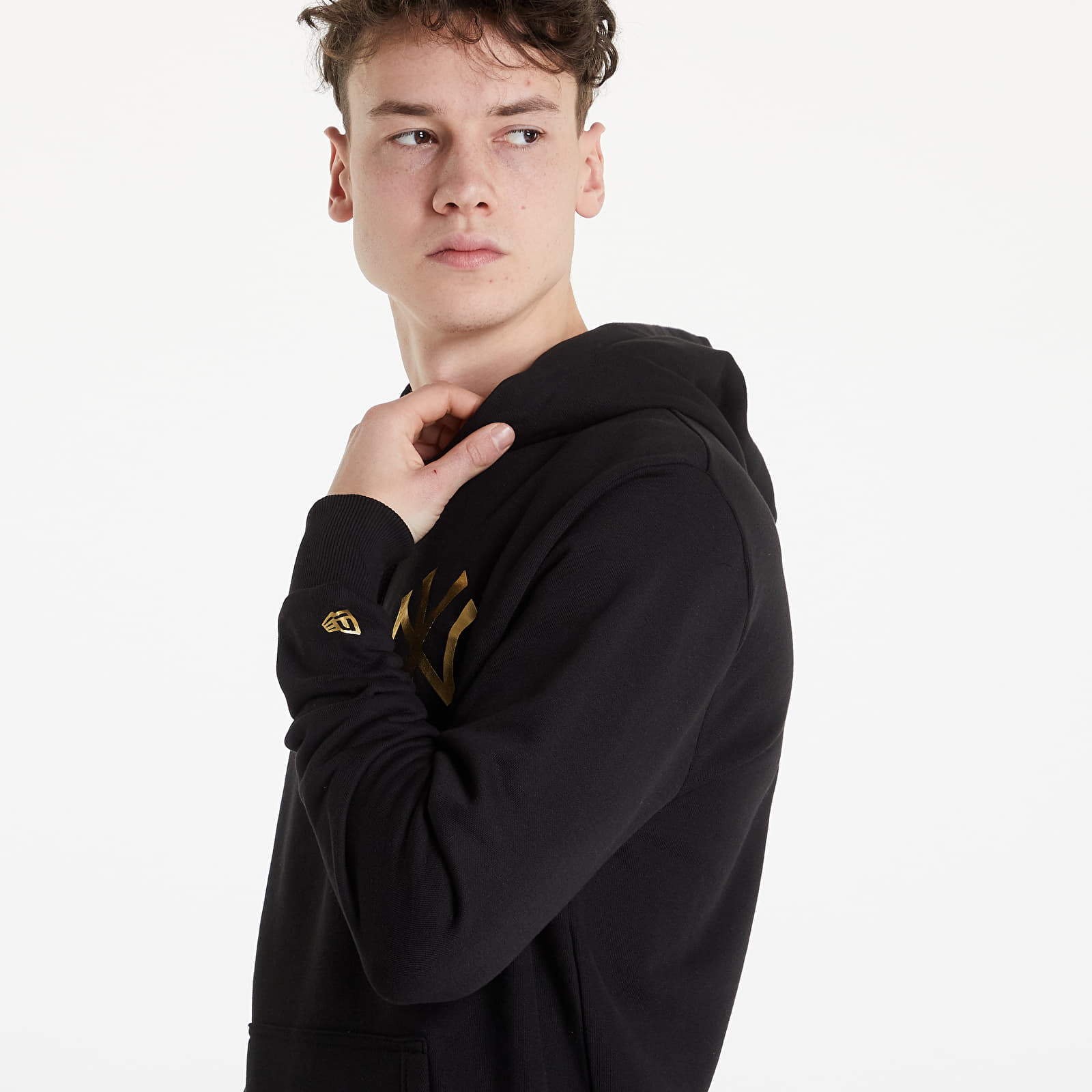 Felpe New Era MLB TM Logo Print Hoodie New York Yankees Black