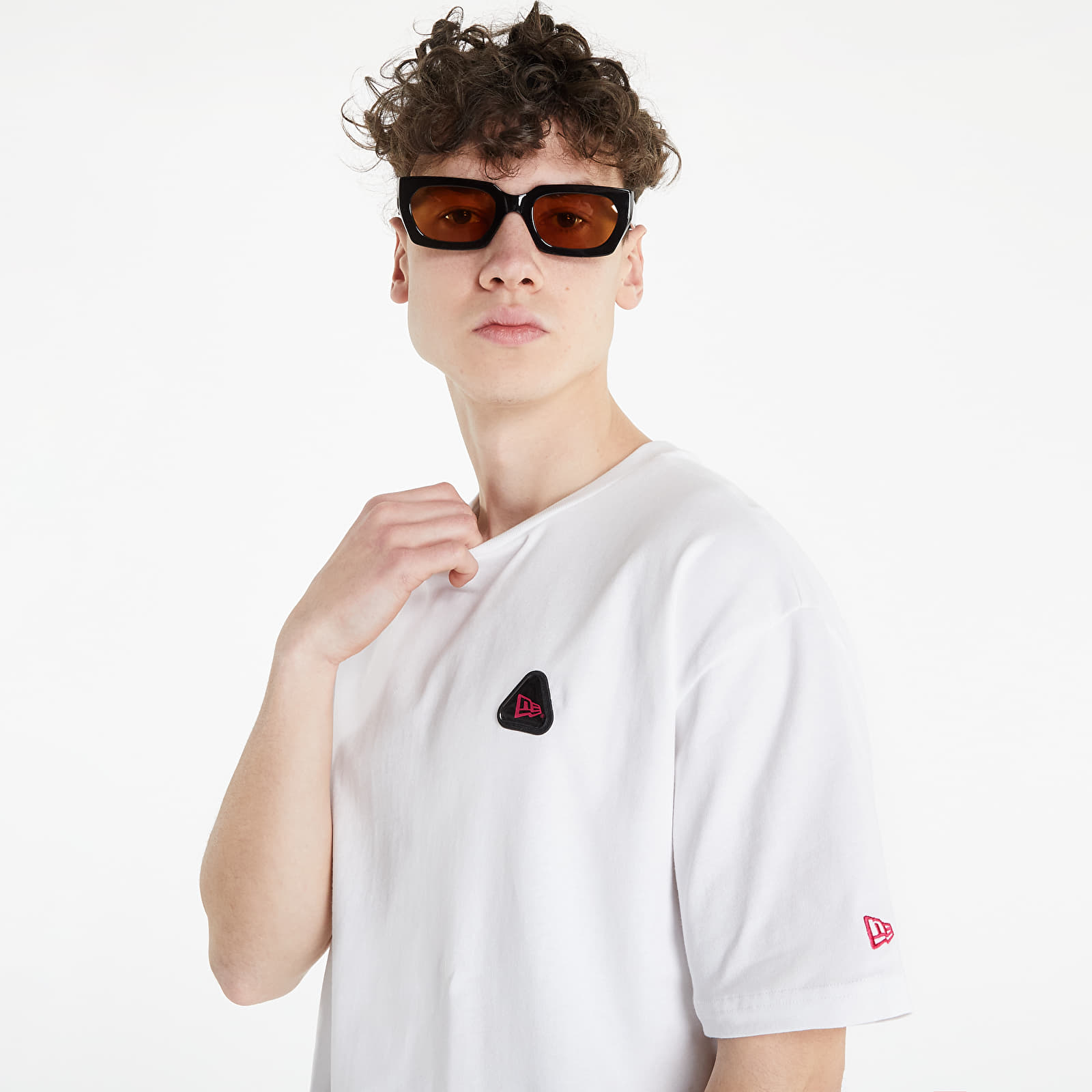 T-shirts New Era New Era Stacked Graphic Oversized T-Shirt White
