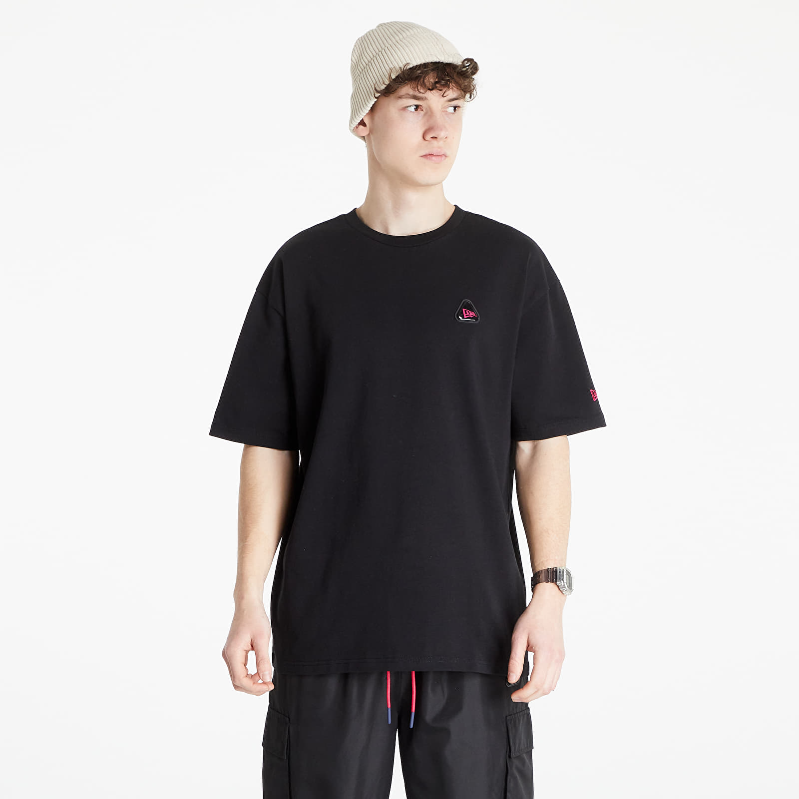 T-shirts New Era Rubber Patch Oversized Tee Black