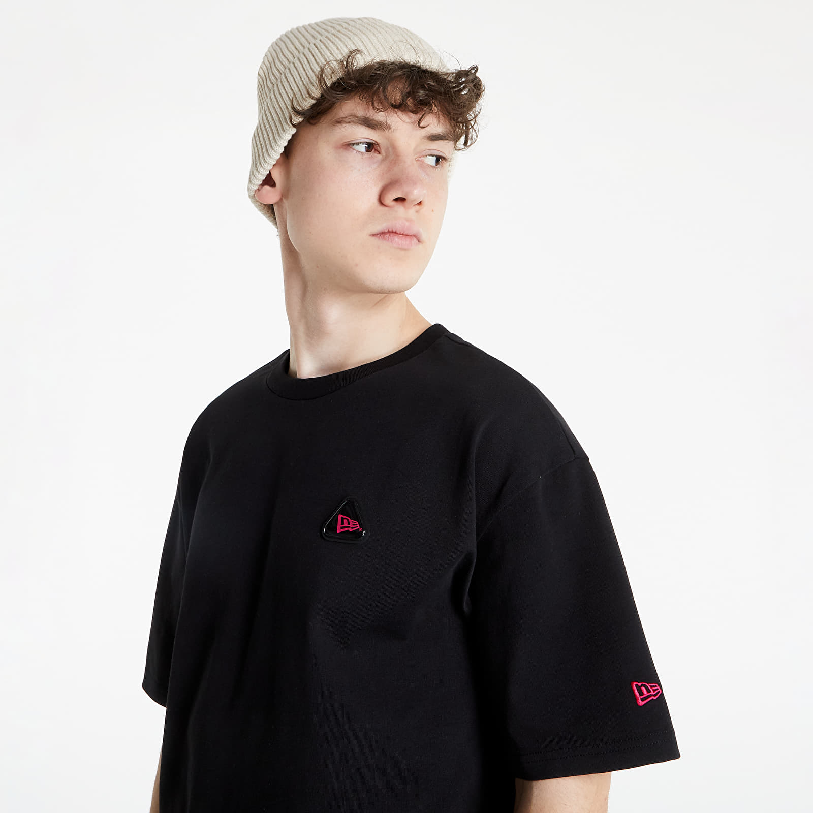 T-shirts New Era Rubber Patch Oversized Tee Black