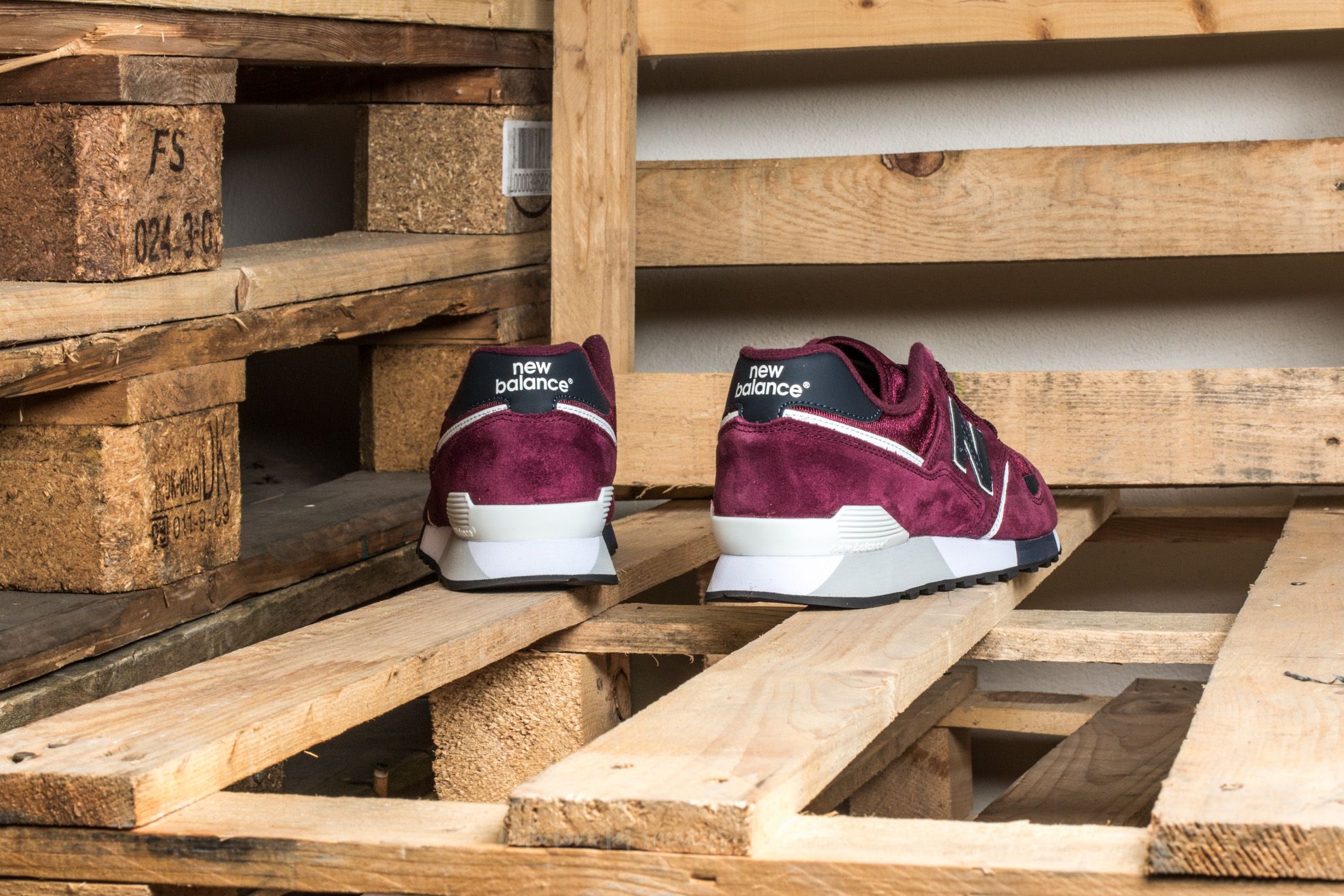 New balance 446 burgundy sales