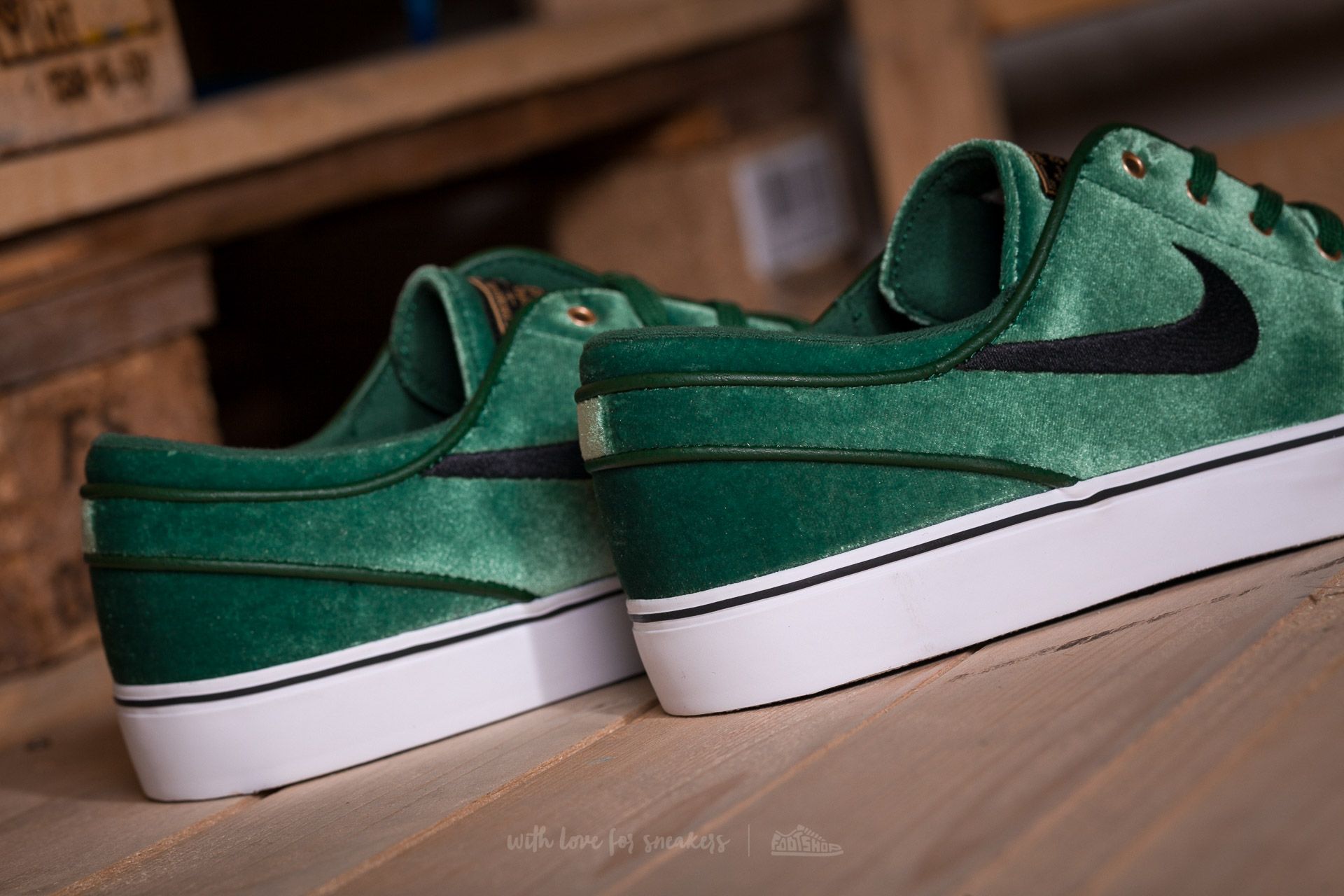 Férfi cipők Nike SB Zoom Stefan Janoski Premium Gorge Green/ Black