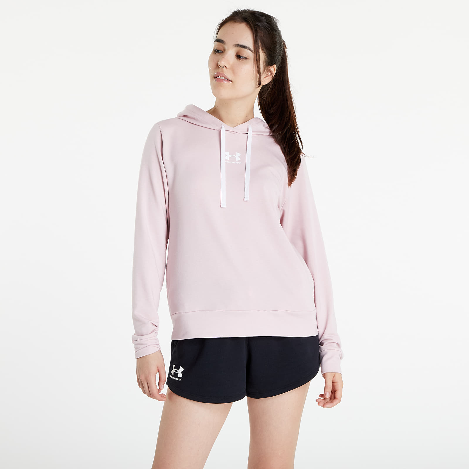 Hoodies and sweatshirts Under Armour Rival Terry Hoodie Retro Pink/ White