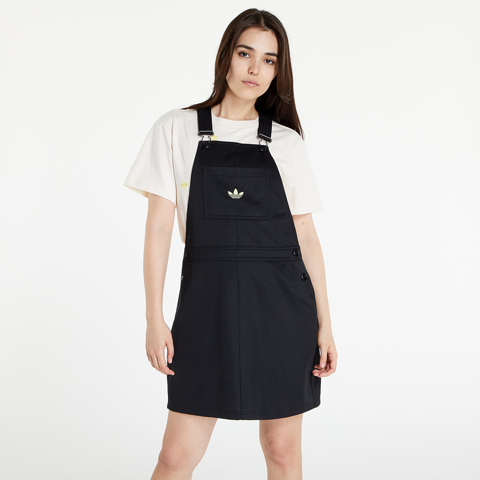 Šaty adidas Dungaree Dress Black