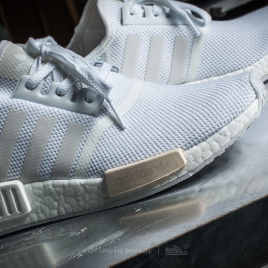 Adidas nmd r1 women's white tactile green top