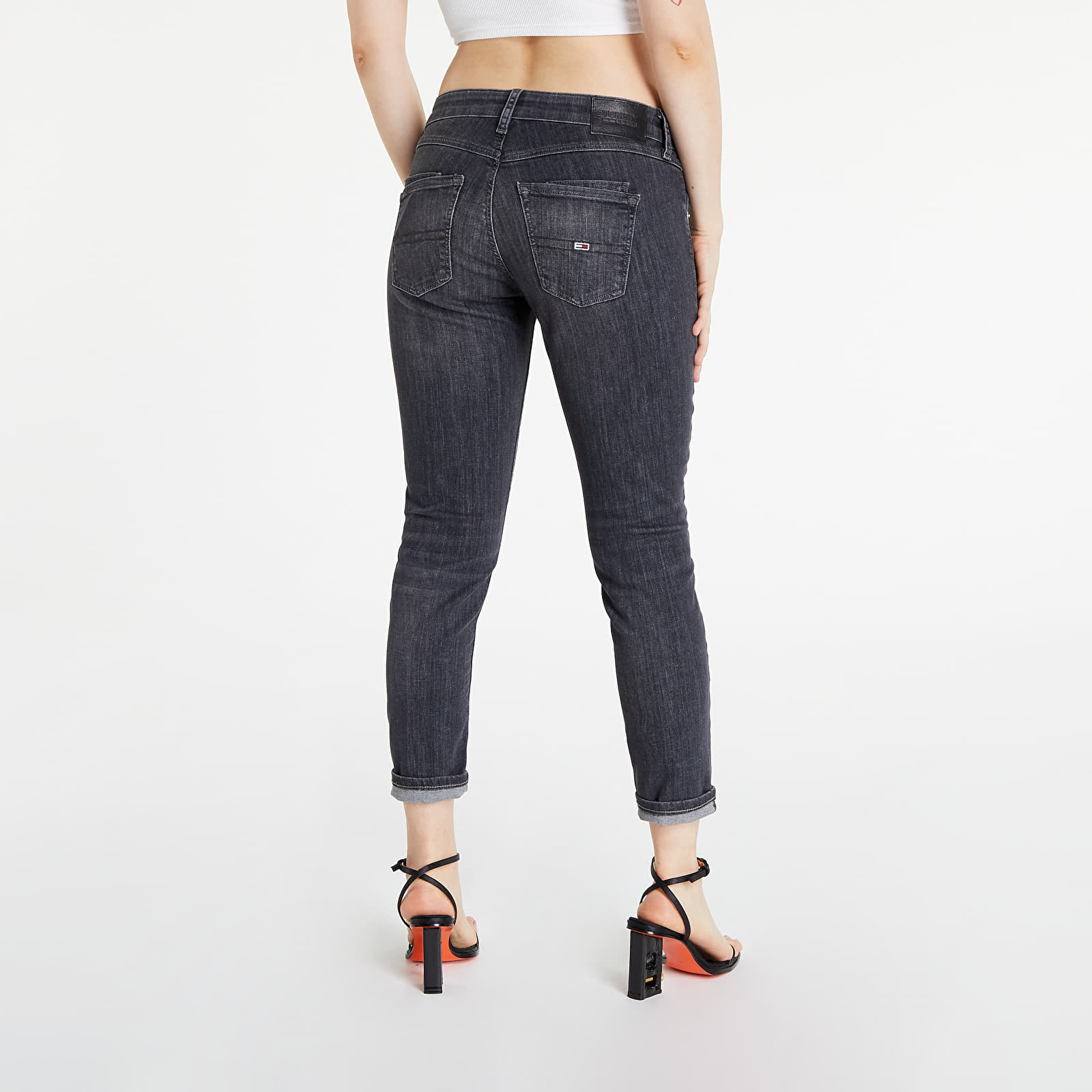 Pants and jeans Tommy Jeans Scarlett Low Rise Skinny Ankle Jeans Denim  Black | Footshop