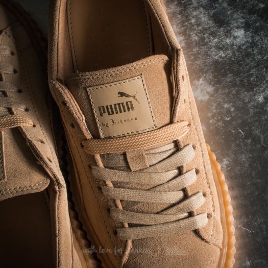 Puma suede platform oatmeal hot sale