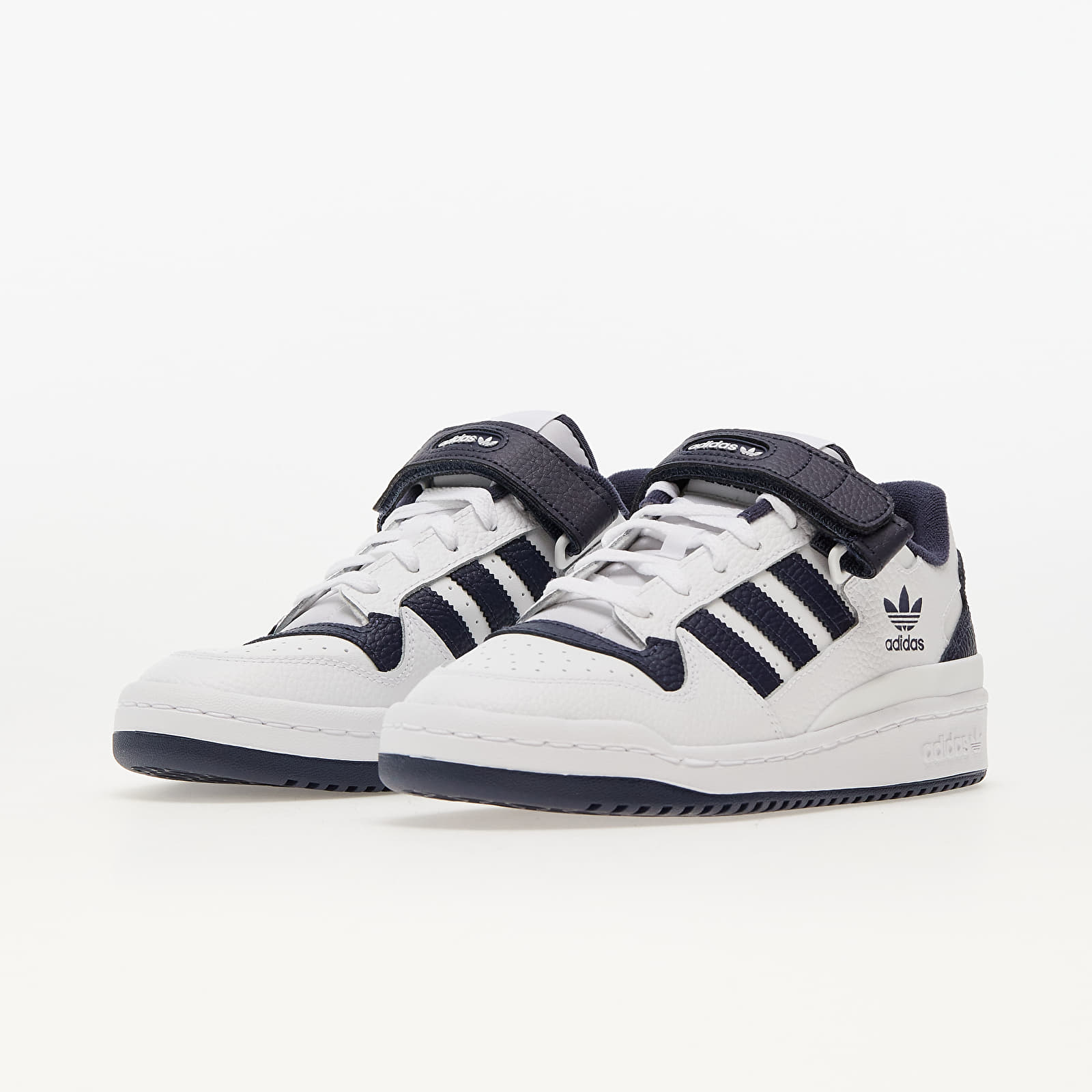 Scarpe uomo adidas Forum Low Ftw White/ Shale Navy/ Ftw White