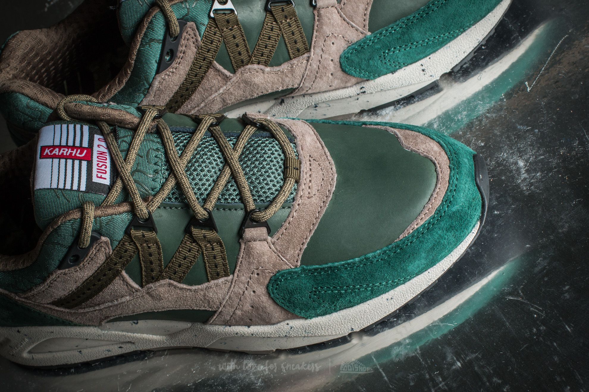Meeste kingad Karhu Fusion 2.0 Suede-Brindle/ Blasam Green/ Thyme