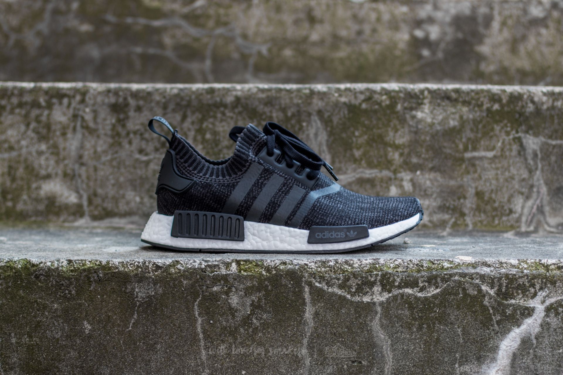 Men s shoes adidas NMD R1 Primeknit Core Black Core Black White Footshop