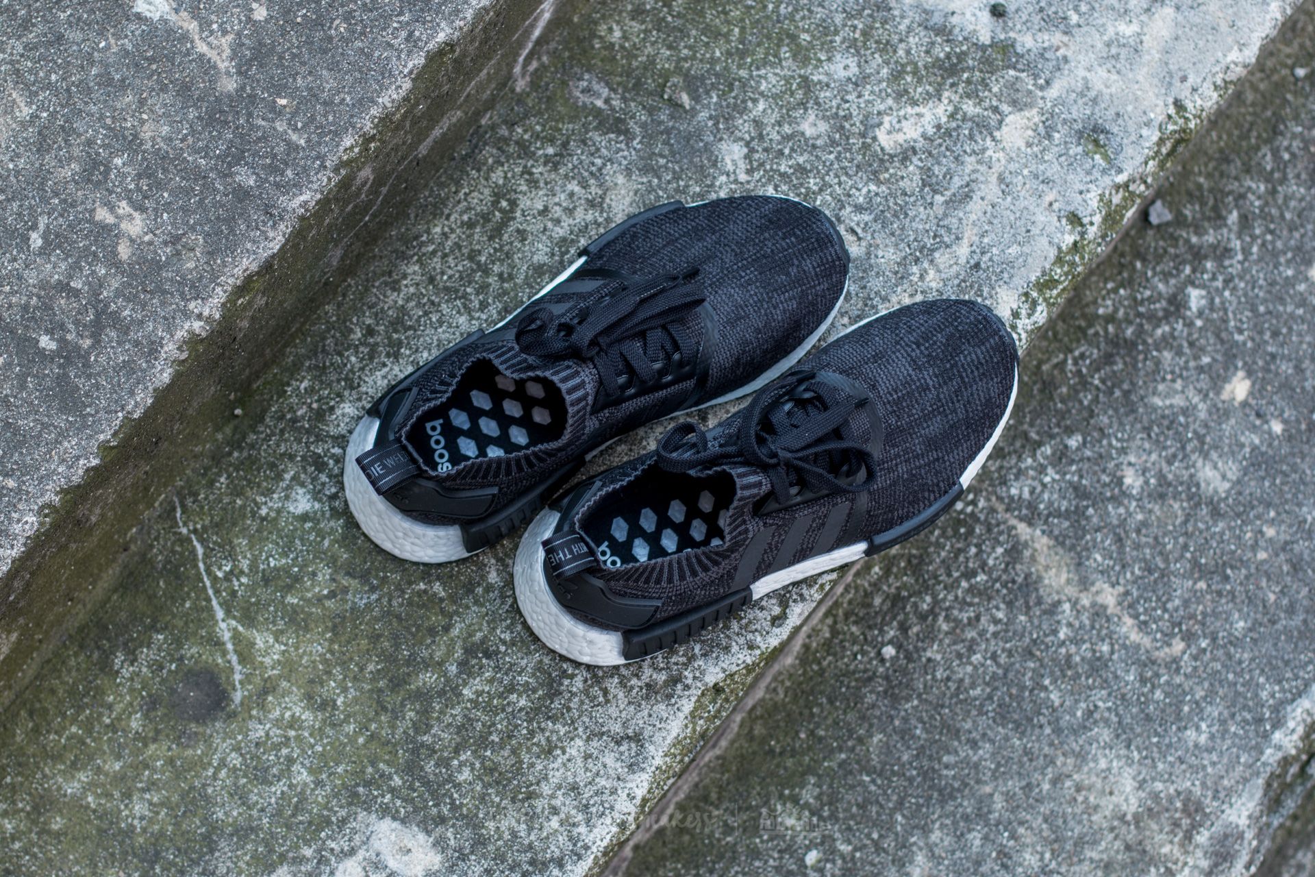 Men's shoes adidas NMD_R1 Primeknit Core Black/ Core Black/ White