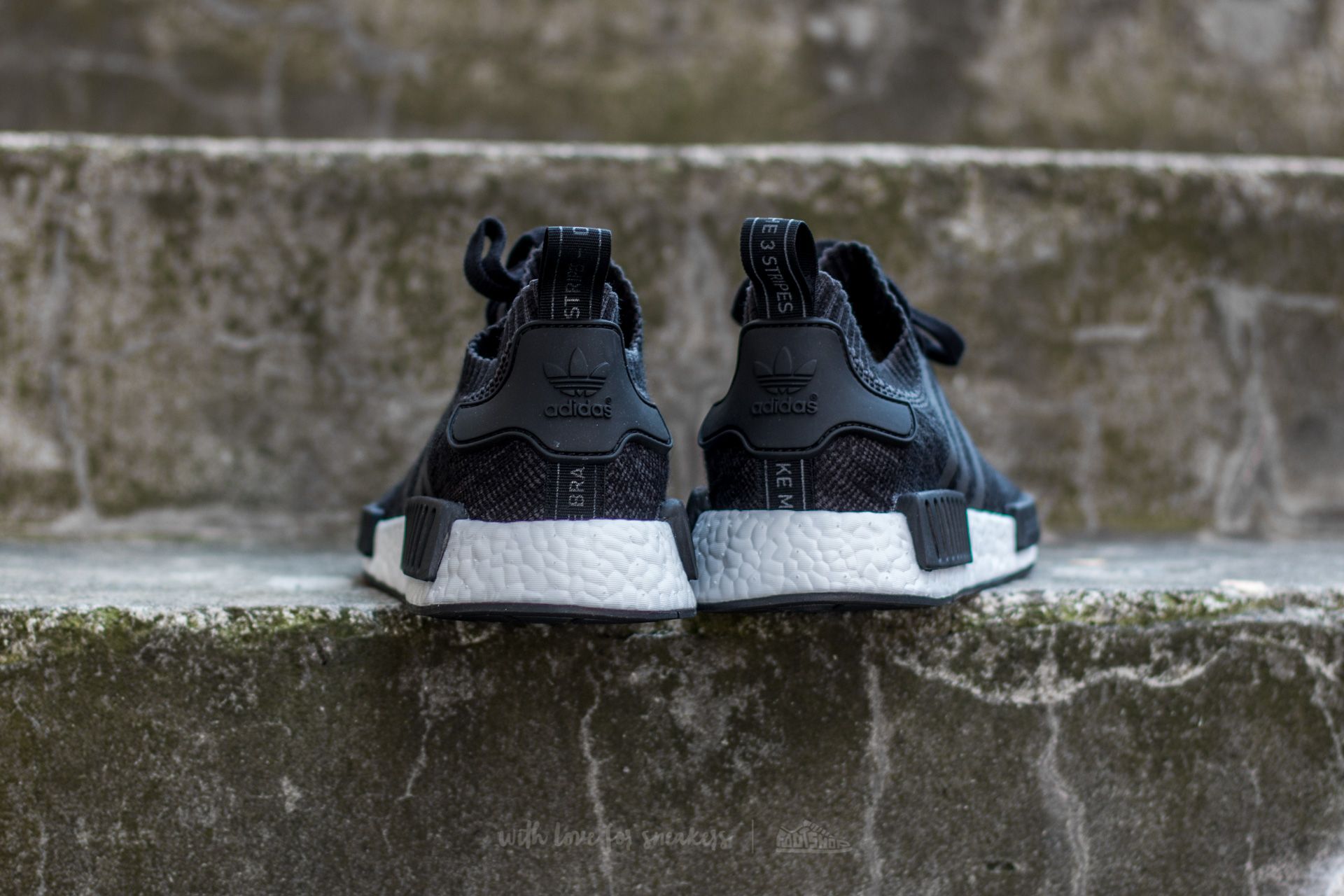 Men's shoes adidas NMD_R1 Primeknit Core Black/ Core Black/ White