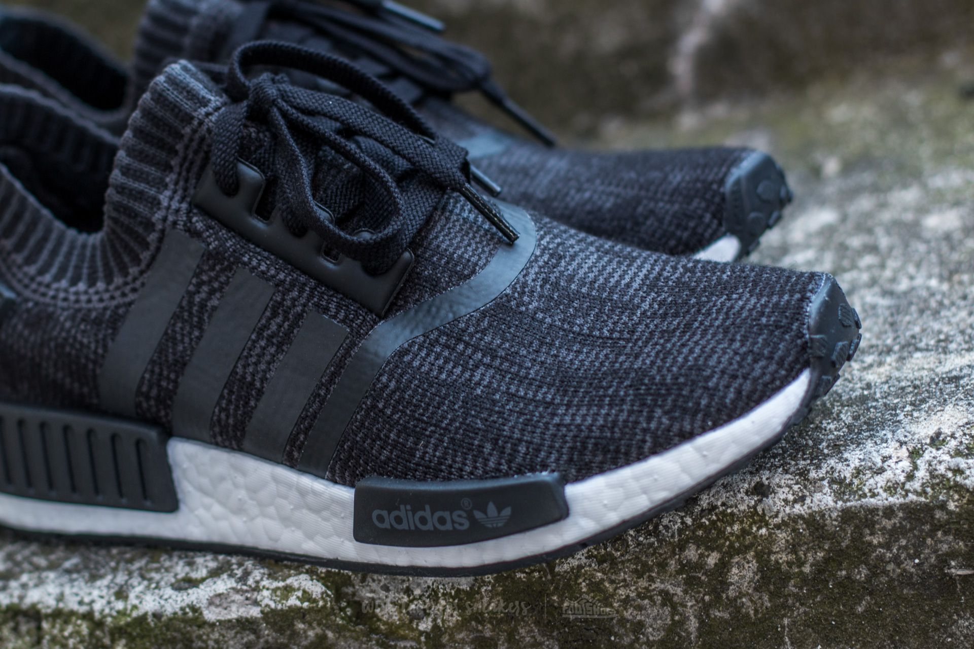 Men's shoes adidas NMD_R1 Primeknit Core Black/ Core Black/ White