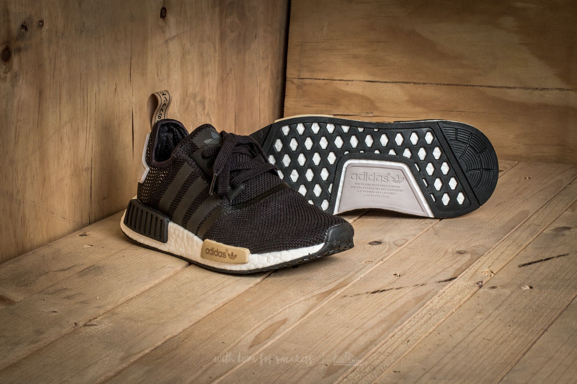 Women s shoes adidas W NMD R1 Core Black Core Black Ice Purple Footshop