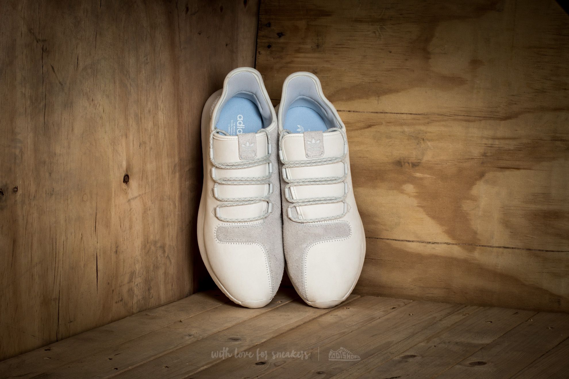 Herresko adidas Tubular Shadow Crystal White/ Crystal White/ Ftw White