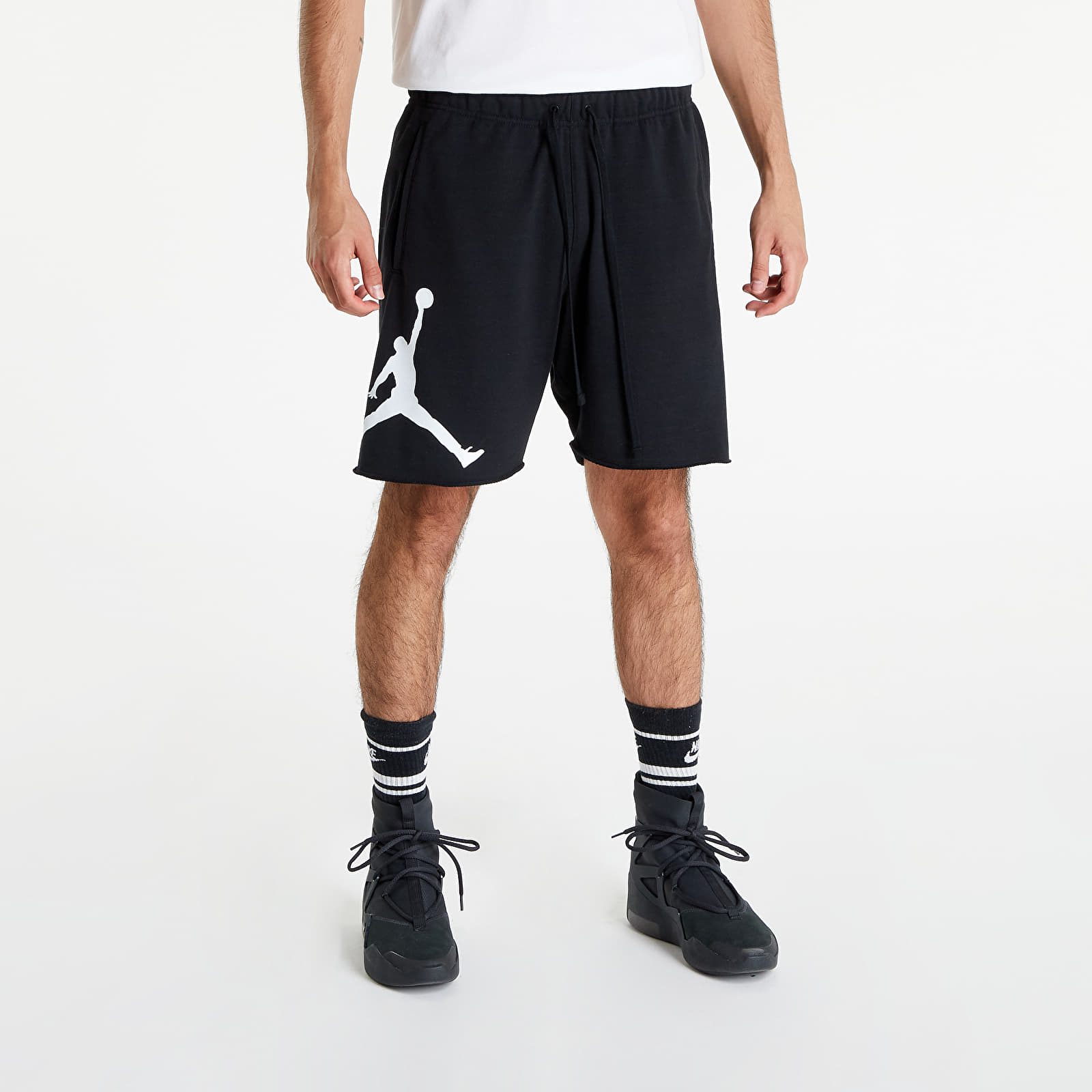 Rövidnadrágok Jordan Essentials Men´s French Terry Shorts Black/ White
