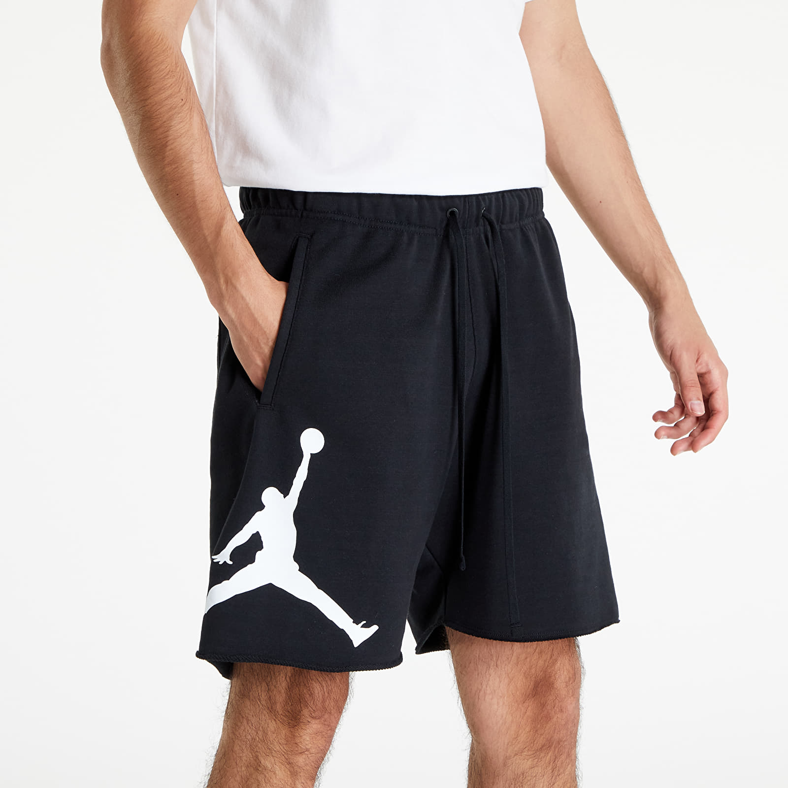 Rövidnadrágok Jordan Essentials Men´s French Terry Shorts Black/ White