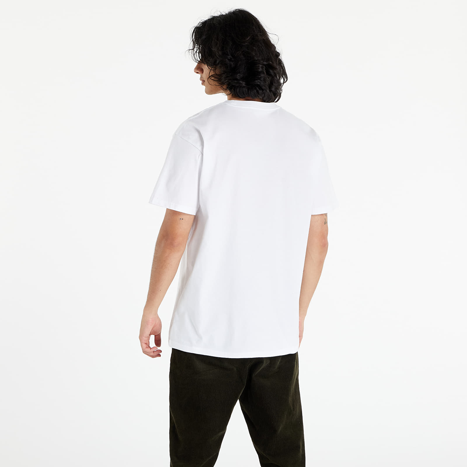 Pólók Carhartt WIP S/S Chase T-Shirt White/ Gold