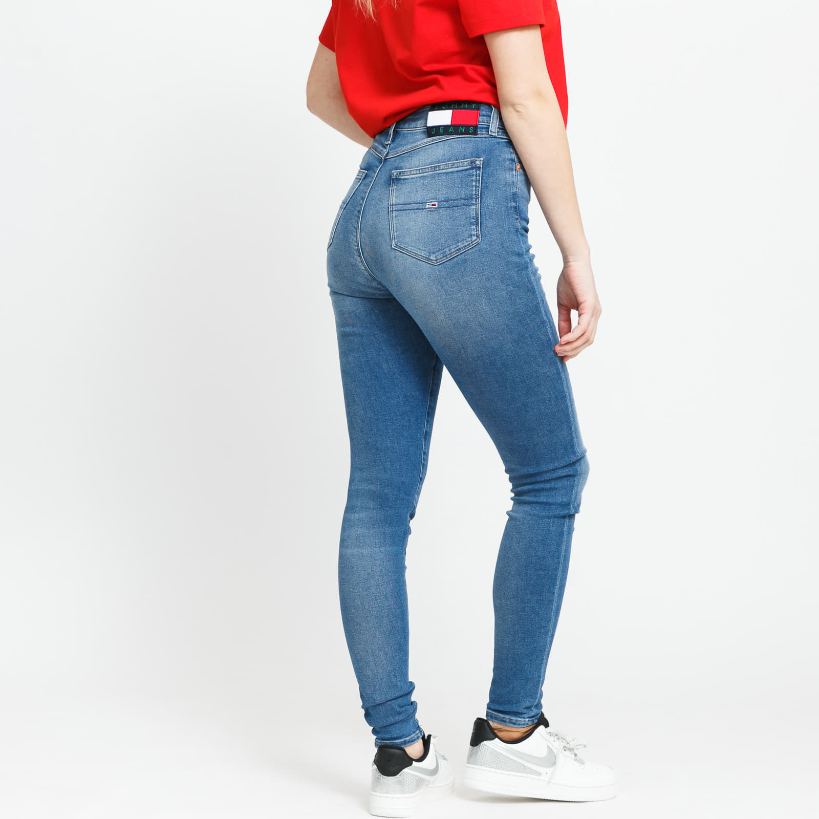 Bukser TOMMY JEANS W Sylvia Ultra High Rise Super Skiny Blue