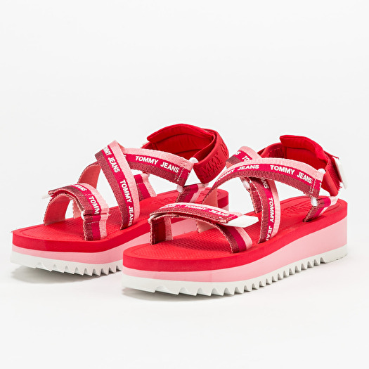 Tommy jeans mesh web strappy hotsell sandals women's