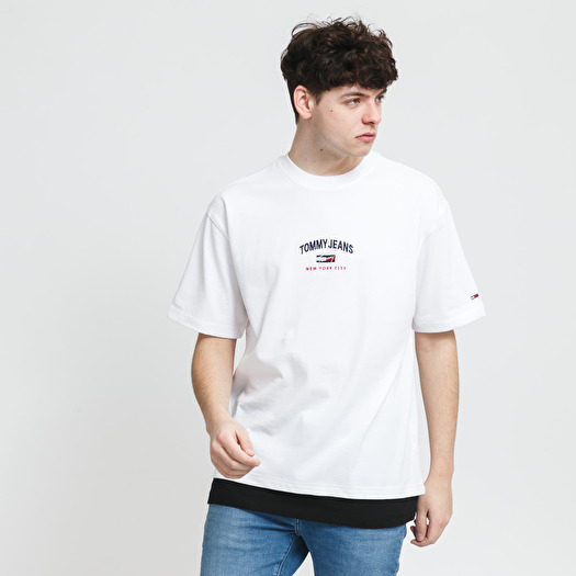 T shirts TOMMY JEANS M Us Oversized Graphic Tee White Footshop