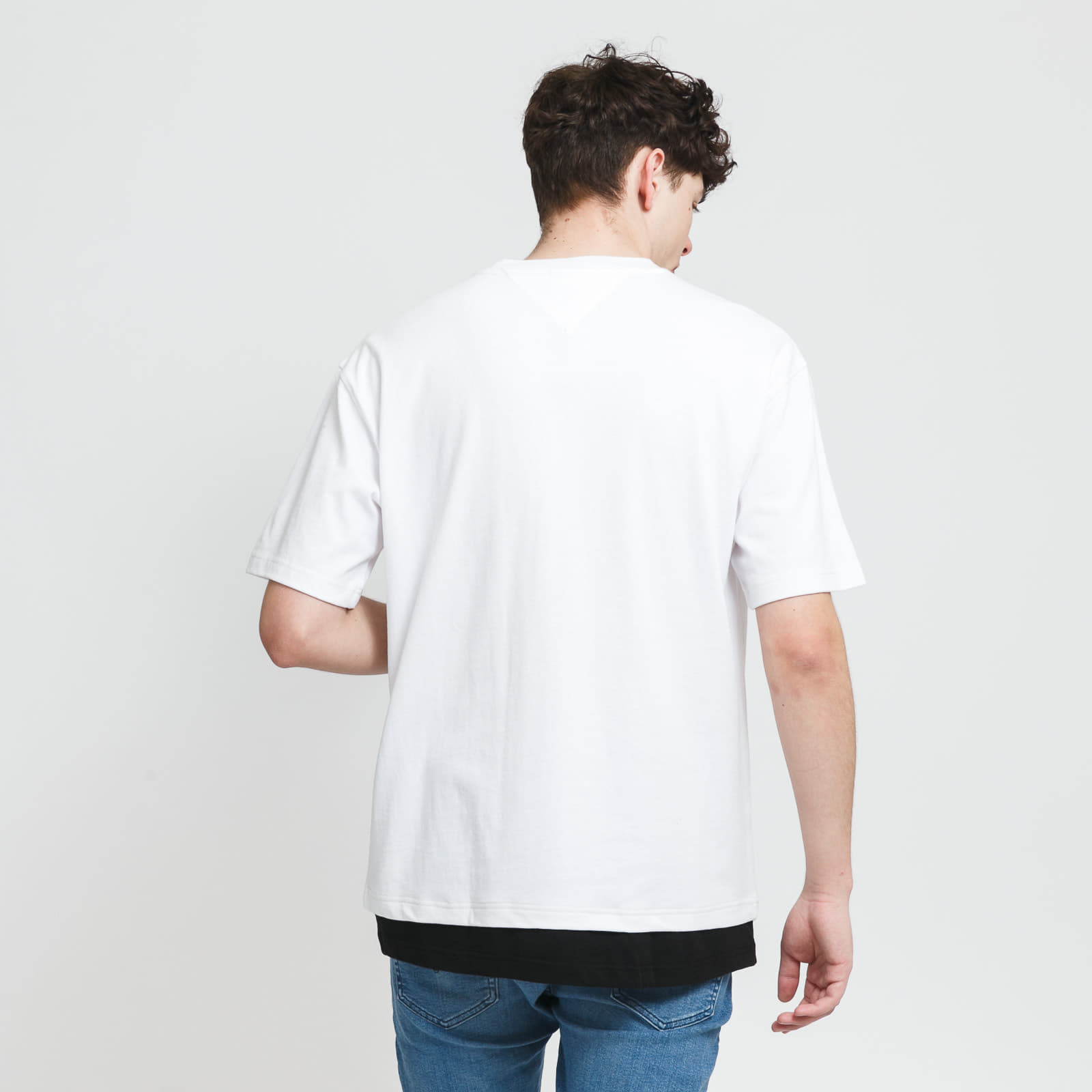 T-paidat TOMMY JEANS M Us Oversized Graphic Tee White