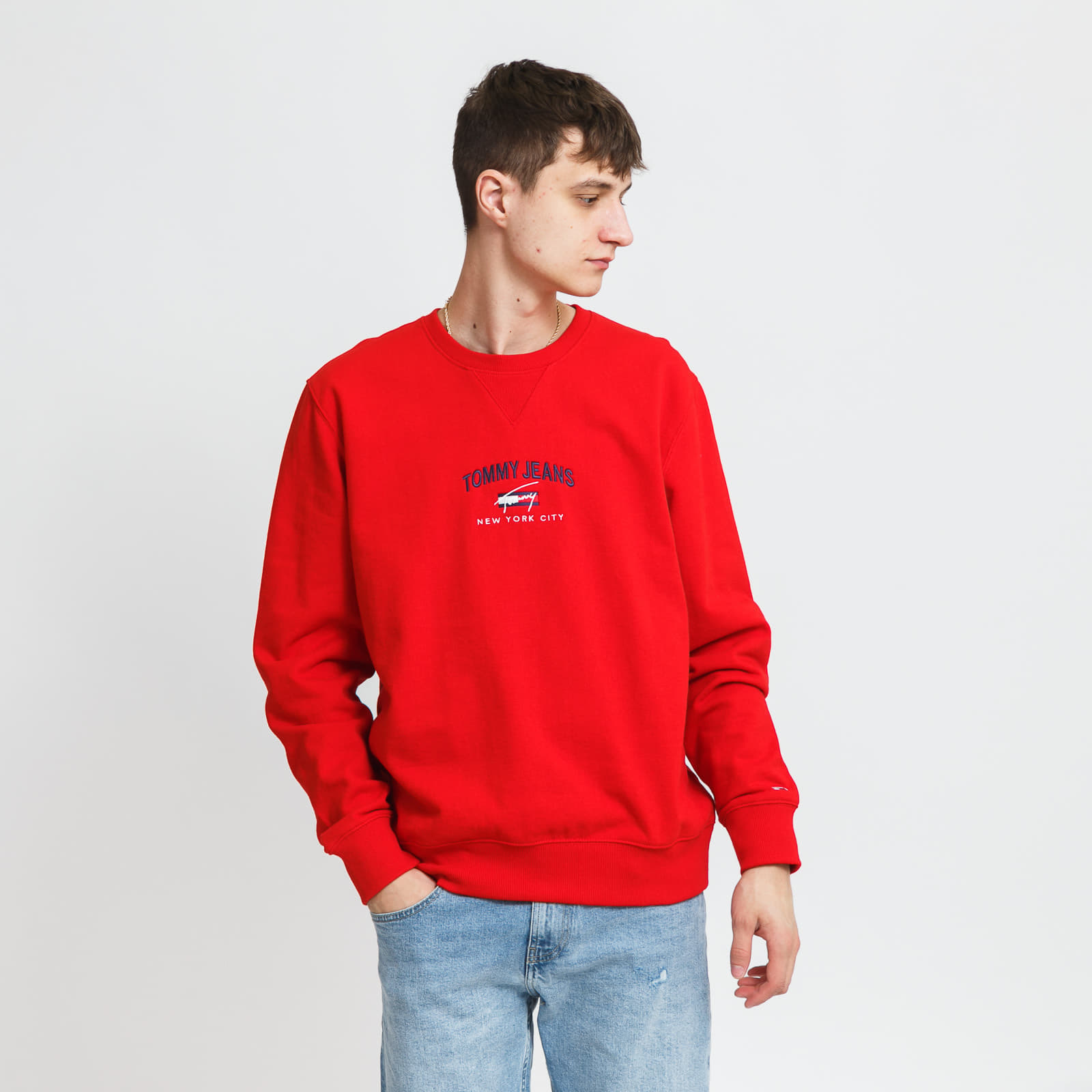Hoodies and sweatshirts TOMMY JEANS M Timeless Tommy Crew Red