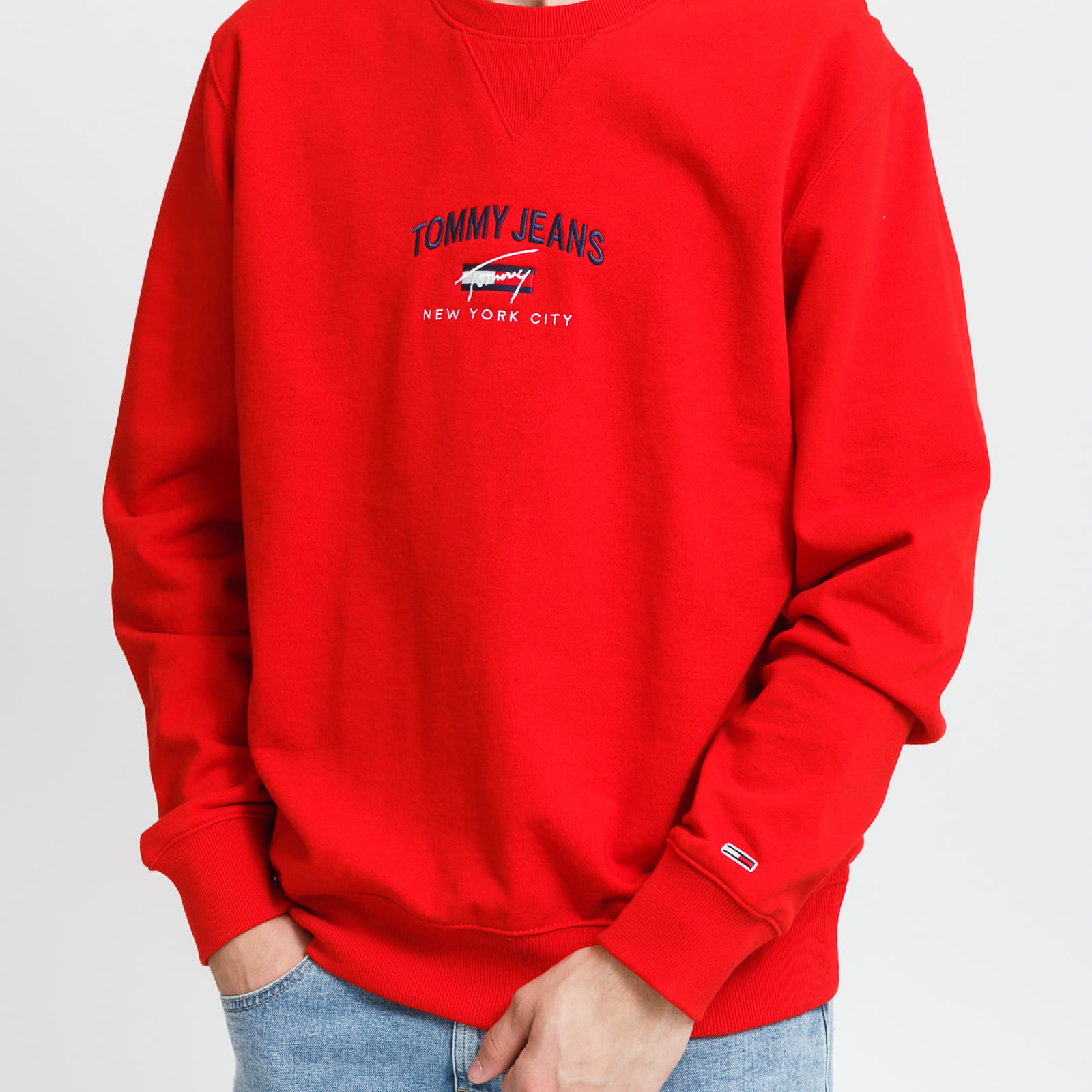 Tommy jeans sweatshirt red deals