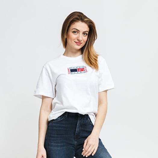 Tommy crest flag tee hotsell