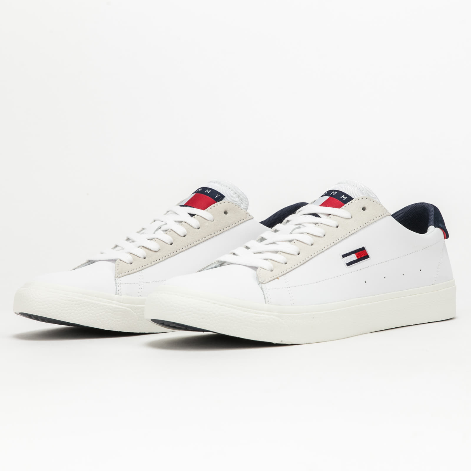 Pánské tenisky a boty TOMMY JEANS Retro Vulc JTM Leather White