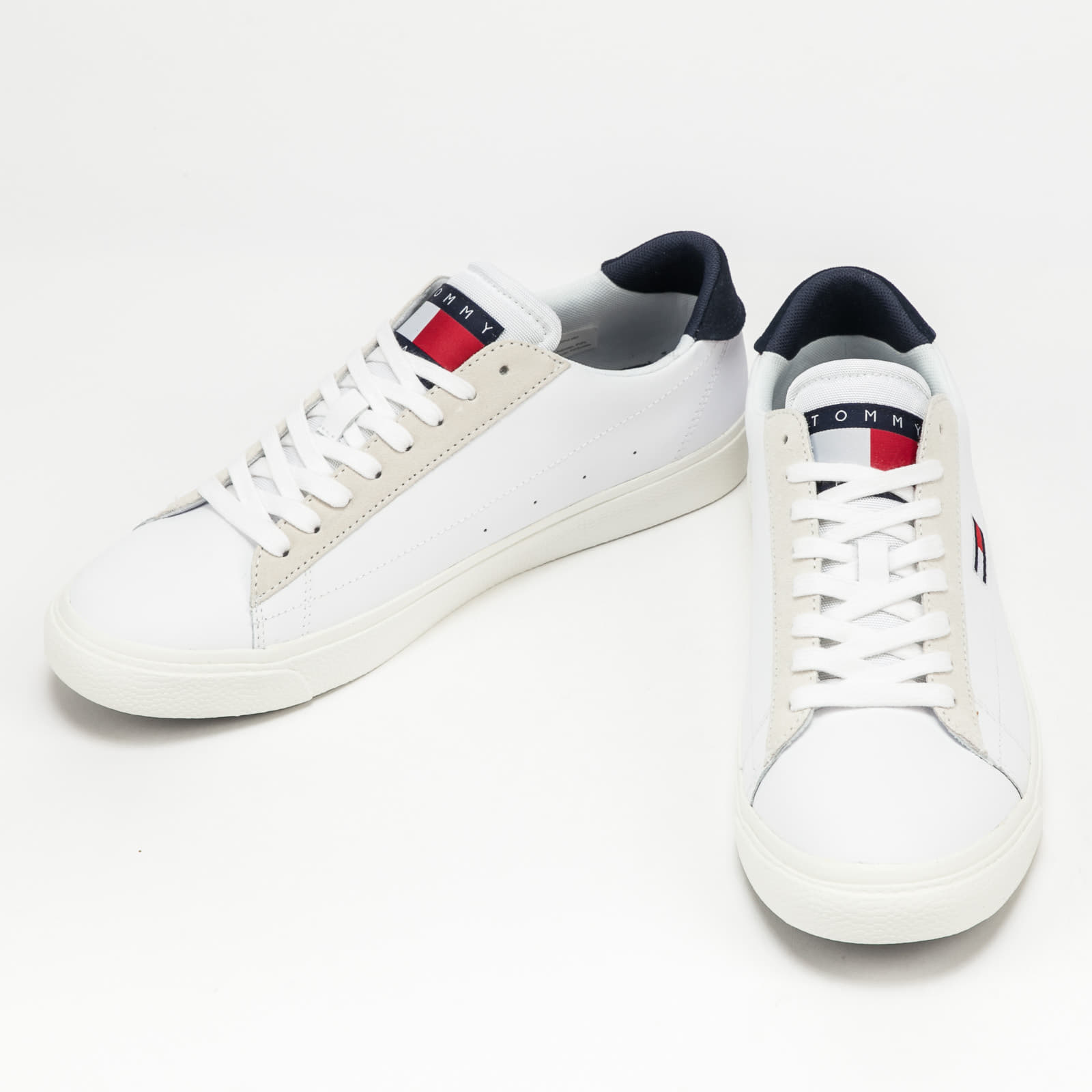 Pánské tenisky a boty TOMMY JEANS Retro Vulc JTM Leather White