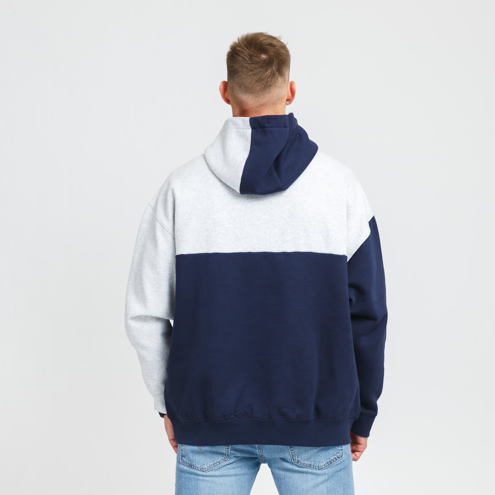 Tommy jeans navy discount fleece colour block hoodie