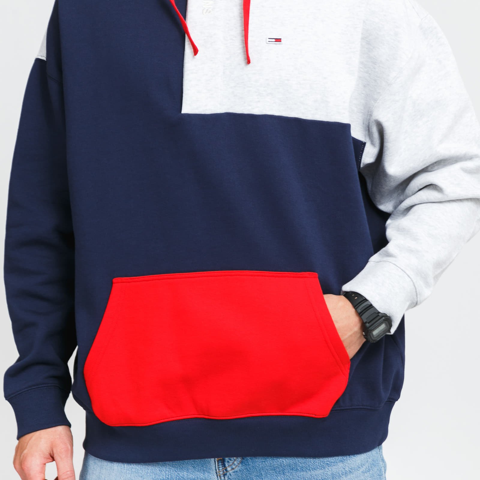 Tommy jeans shop bold stripe hoodie