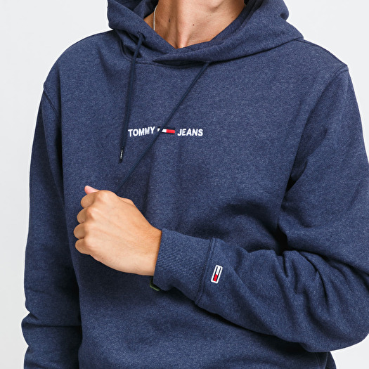 Tommy jeans straight logo hoodie cheap